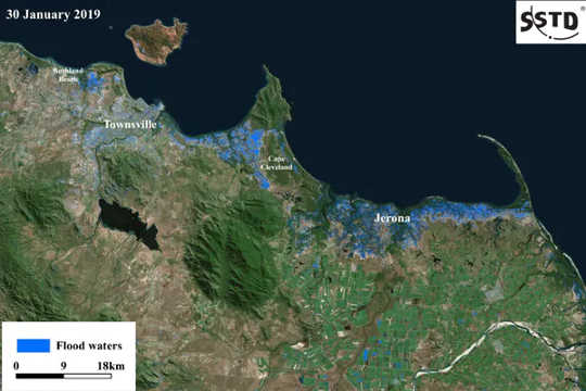 Queensland's Floods Are So Huge The Only Way To Track Them Is From Space